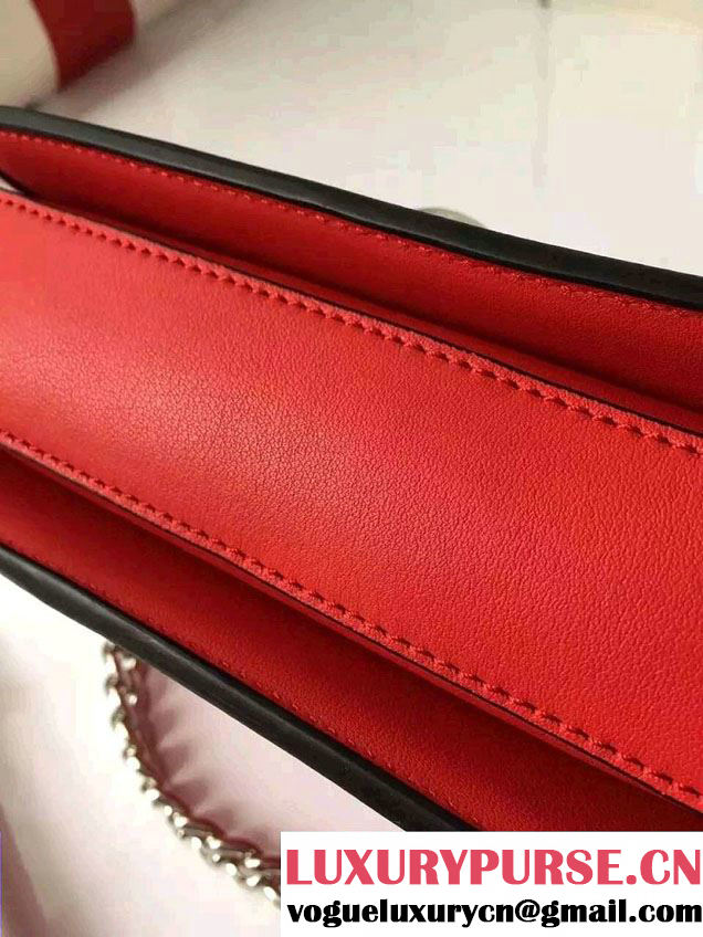 Prada Calfskin Leather Arcade Shoulder Bag 1BD030 Red 2016
