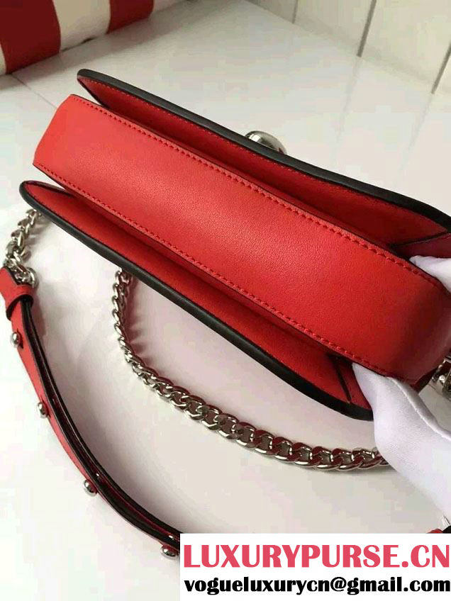 Prada Calfskin Leather Arcade Shoulder Bag 1BD030 Red 2016