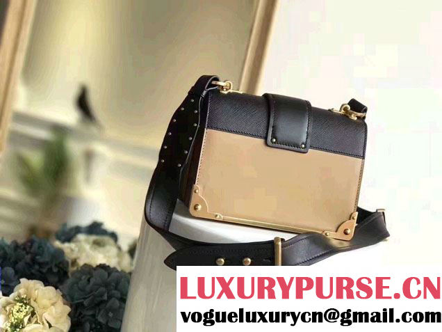 Prada Cahier Calf Leather Shoulder Bag 1BD045 Caramel/Black 2016