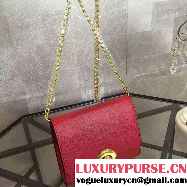 Prada Saffiano Leather Shoulder Bag 1BH007 Red 2016