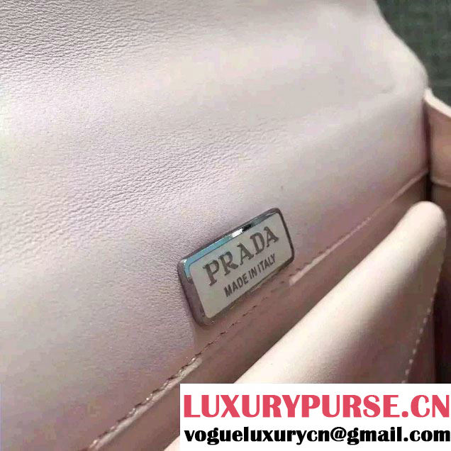 Prada Ethnic Motif Woven Leather Shoulder Bag 1BD038 Pink 2016