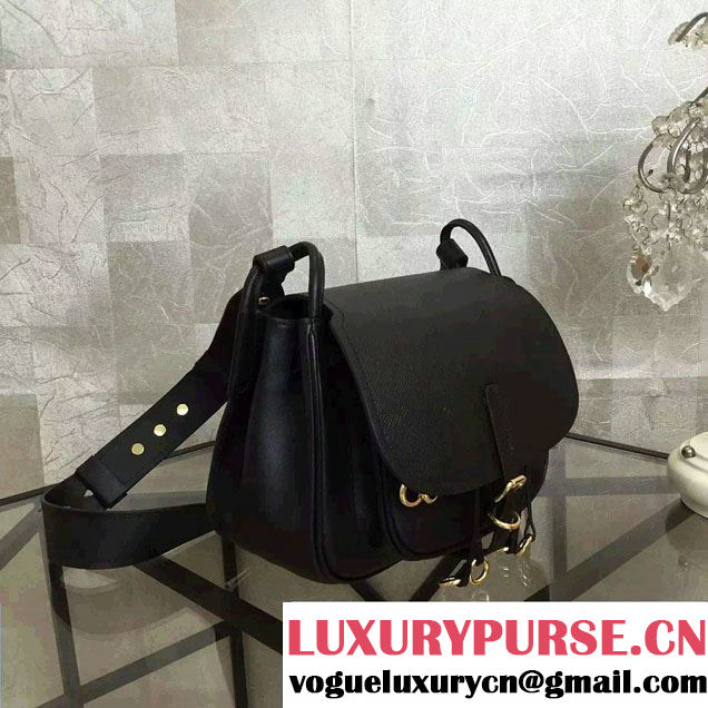 Prada Corsaire Calf Leather Shoulder Bag 1BD050 Black 2016