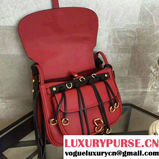 Prada Corsaire Calf Leather Shoulder Bag 1BD050 Red 2016