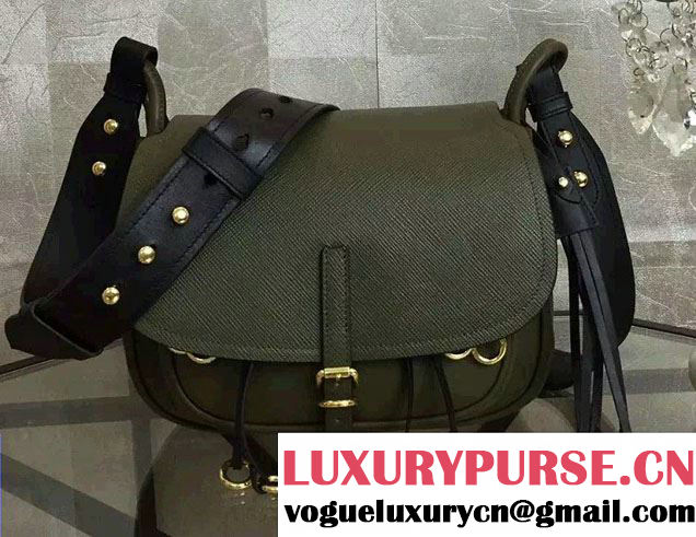 Prada Corsaire Calf Leather Shoulder Bag 1BD050 Army Green 2016