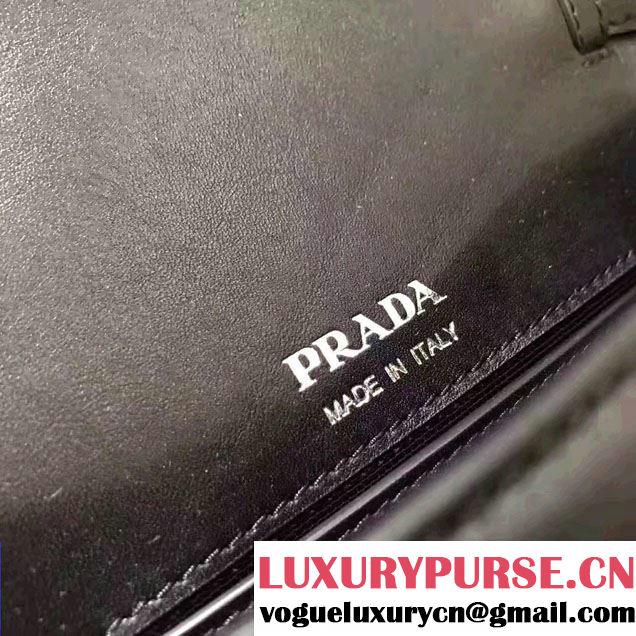 Prada Plex Ribbon Bag 1BD067 Black/Pink 2017