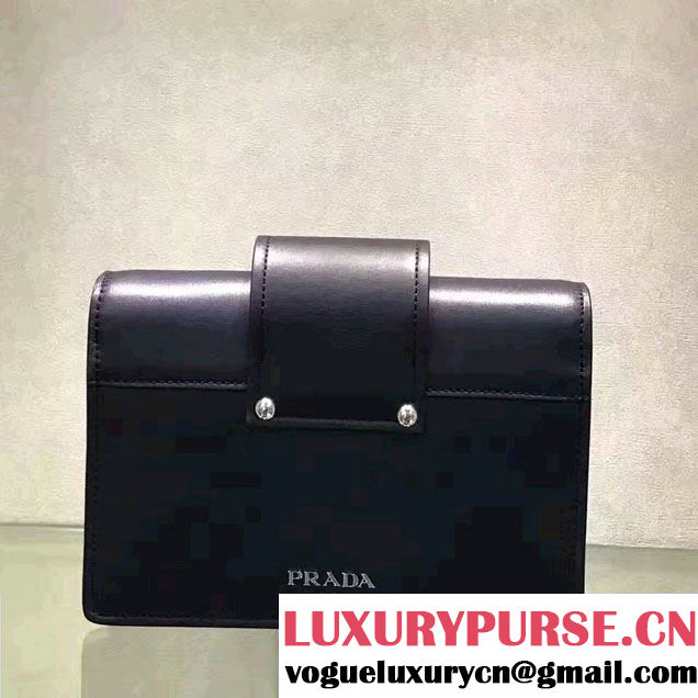Prada Plex Ribbon Bag 1BD067 Black/Pale Pink 2017