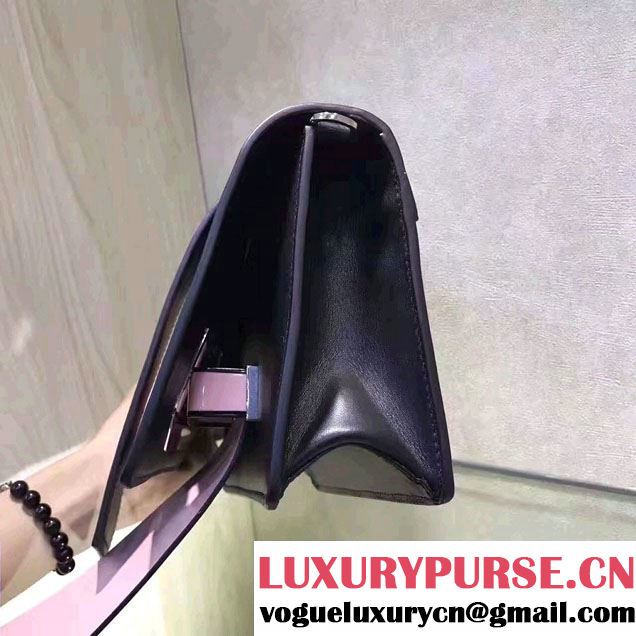 Prada Plex Ribbon Bag 1BD067 Black/Pale Pink 2017