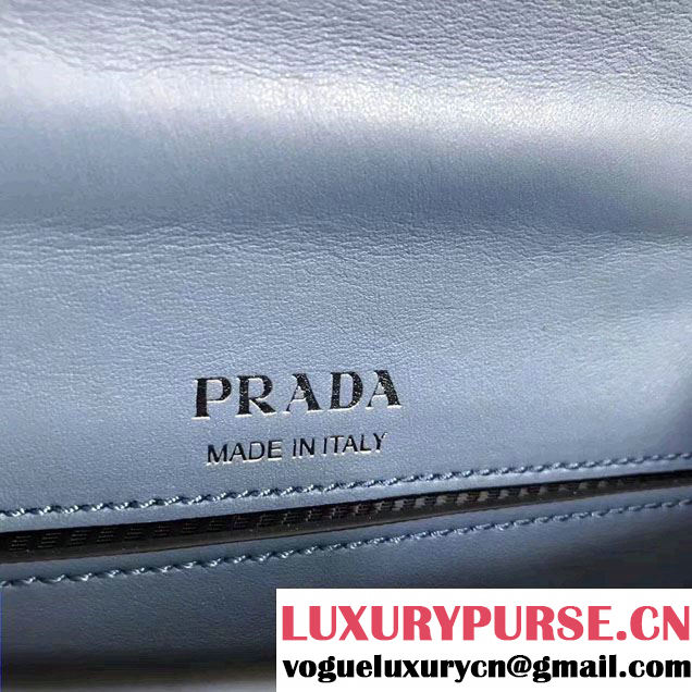 Prada Plex Ribbon Bag 1BD067 Blue/Black 2017