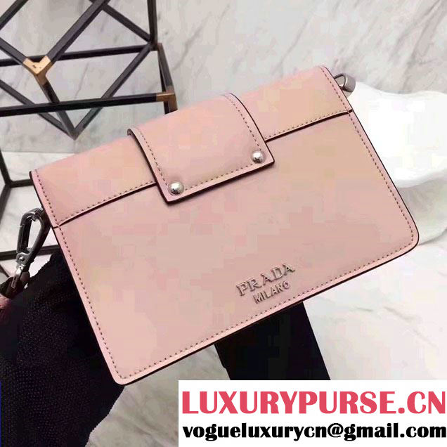 Prada Plex Ribbon Bag 1BD067 Light Pink/Black 2017
