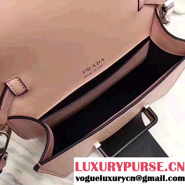 Prada Plex Ribbon Bag 1BD067 Light Pink/Black 2017