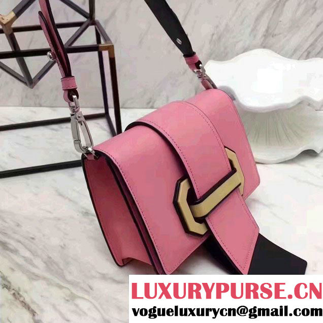 Prada Plex Ribbon Bag 1BD067 Pink/Black 2017