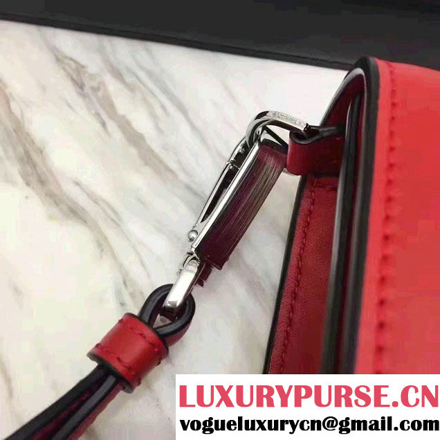 Prada Plex Ribbon Bag 1BD067 Red/Black 2017