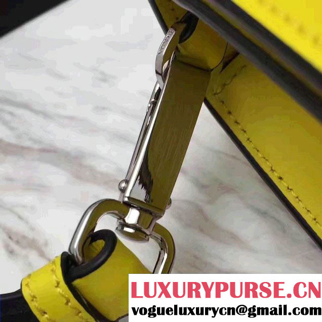 Prada Plex Ribbon Bag 1BD067 Yellow/Black 2017