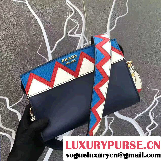 Prada Esplanade Leather Shoulder Bag With Embellishments Front 1BH049 2017