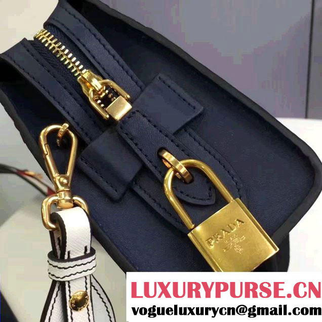 Prada Esplanade Leather Shoulder Bag With Embellishments Front 1BH049 2017