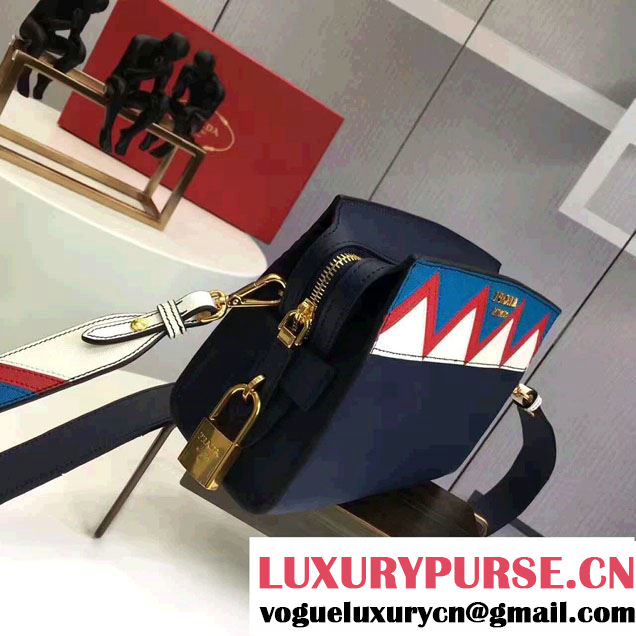 Prada Esplanade Leather Shoulder Bag With Embellishments Front 1BH049 2017