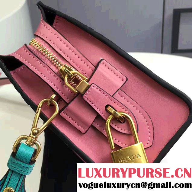 Prada Esplanade Leather Shoulder Bag With Embellishments Front 1BH049 2017