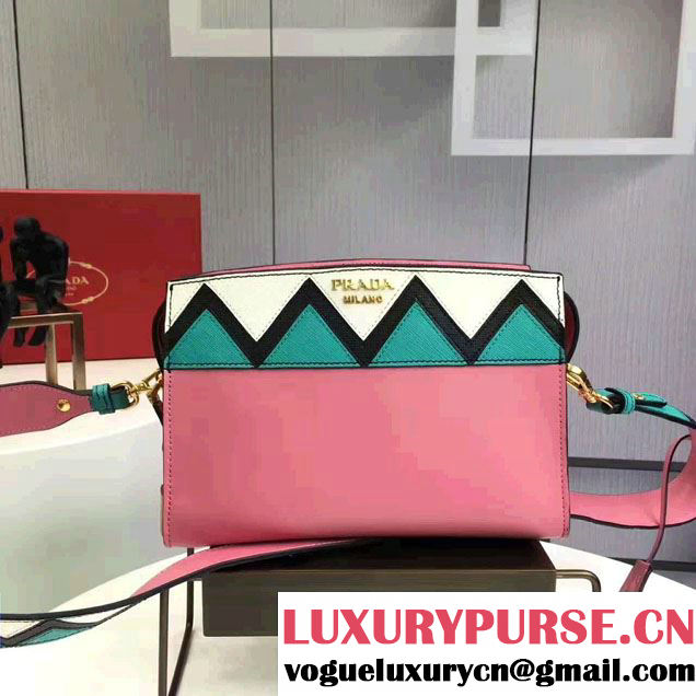 Prada Esplanade Leather Shoulder Bag With Embellishments Front 1BH049 2017