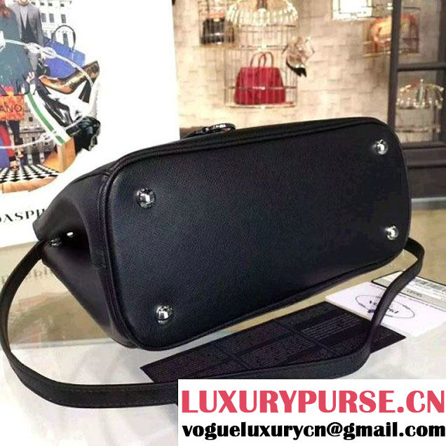 Prada 1BA863 Galleria Saffiano Leather Bag Black 2016 (2A016-6022915 )