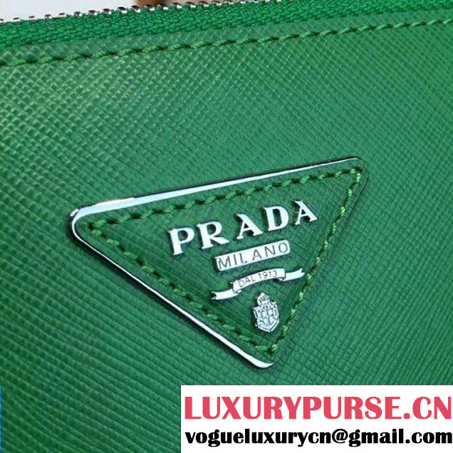 Prada 1BA274 Large Galleria Saffiano Leather Bag Green 2016 (2A016-6022922 )
