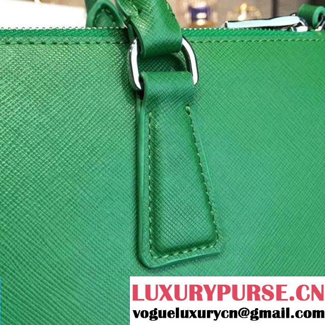 Prada 1BA274 Large Galleria Saffiano Leather Bag Green 2016 (2A016-6022922 )