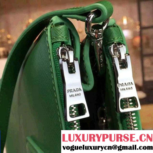 Prada 1BA274 Large Galleria Saffiano Leather Bag Green 2016 (2A016-6022922 )