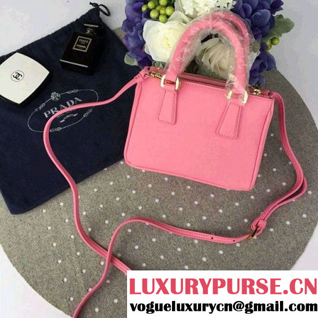 Prada Mini Galleria Saffiano Leather Bag Pink (1A053-6032212 )