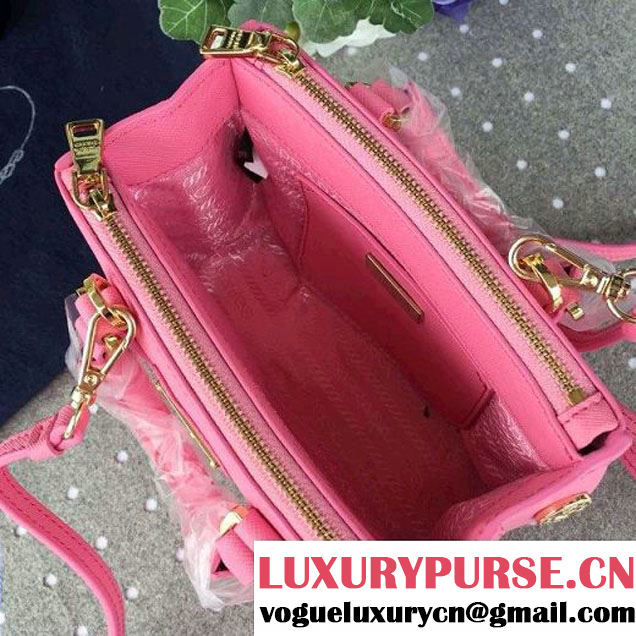 Prada Mini Galleria Saffiano Leather Bag Pink (1A053-6032212 )