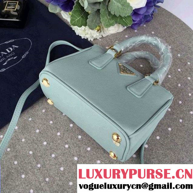 Prada Mini Galleria Saffiano Leather Bag Light Blue (1A053-6032214 )
