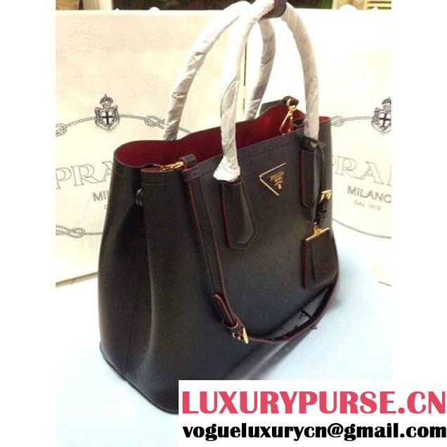 Prada 2755 Saffiano cuir leather tote Black ( 2a060-032605 )