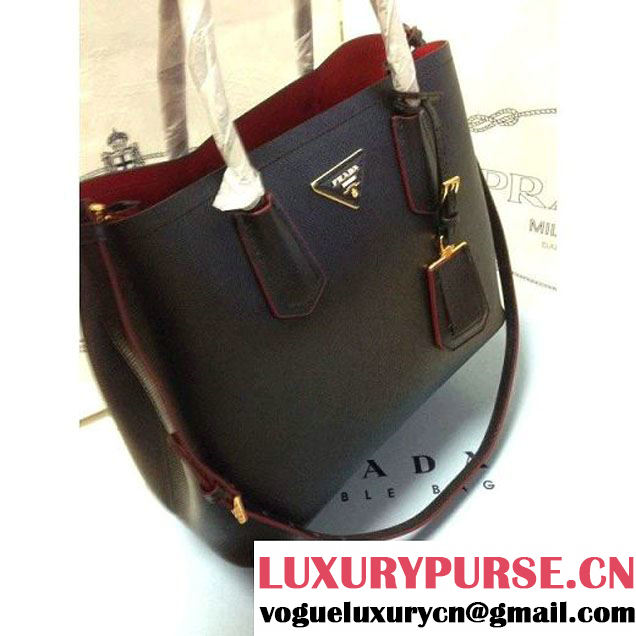 Prada 2755 Saffiano cuir leather tote Black ( 2a060-032605 )