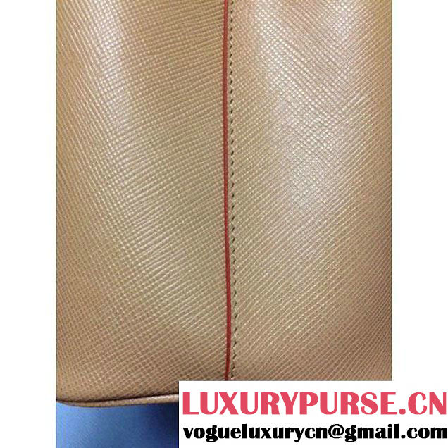 Prada 2755 Saffiano cuir leather tote Camel (2a060-032608 )