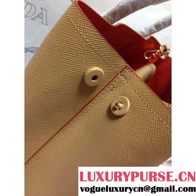 Prada 2755 Saffiano cuir leather tote Camel (2a060-032608 )