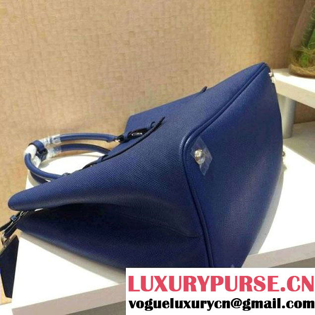 Prada BN2838 Saffiano Cuir Leather Double Bag  Blue (2a137-032610 )