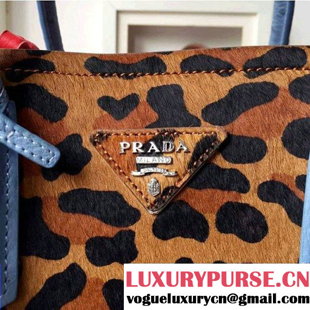 Prada 1BG756 Ponyhair Leather Double Bag With Ostrich Leather  F/W 2015 (2A016-103101 )