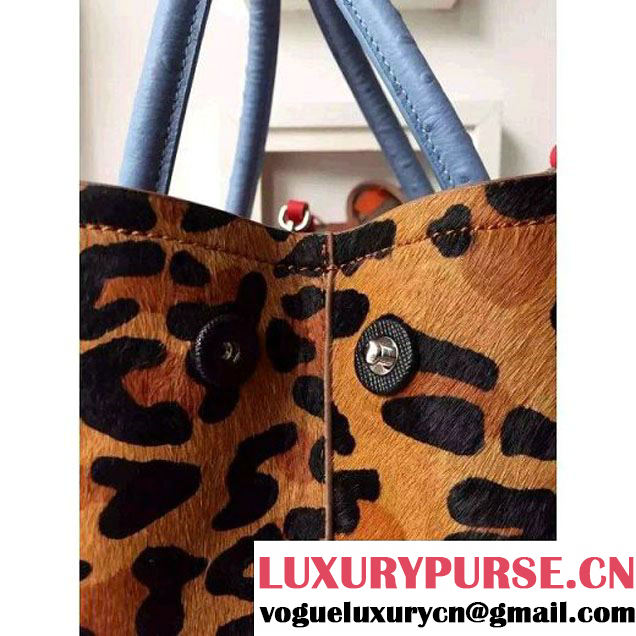 Prada 1BG756 Ponyhair Leather Double Bag With Ostrich Leather  F/W 2015 (2A016-103101 )