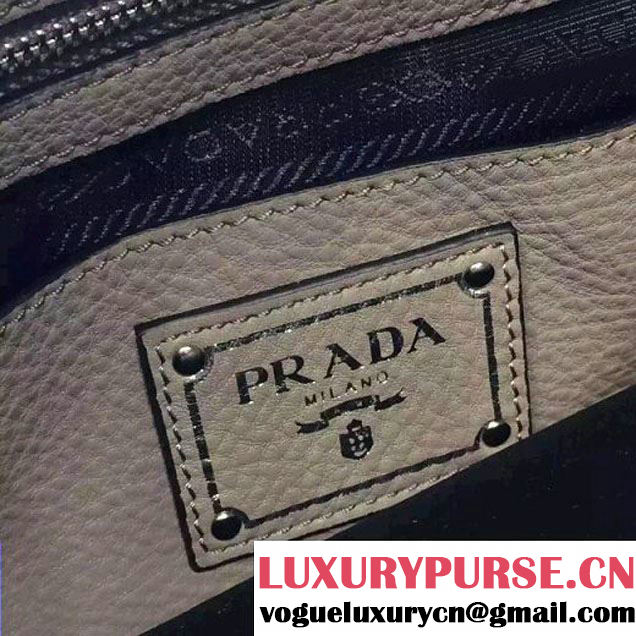 Prada Calf Leather Double Bag Beige (2A016-6022010 )