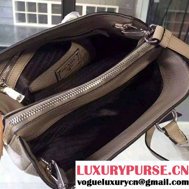 Prada Calf Leather Double Bag Beige (2A016-6022010 )