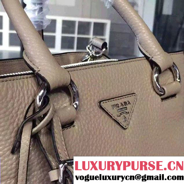 Prada Calf Leather Double Bag Beige (2A016-6022010 )