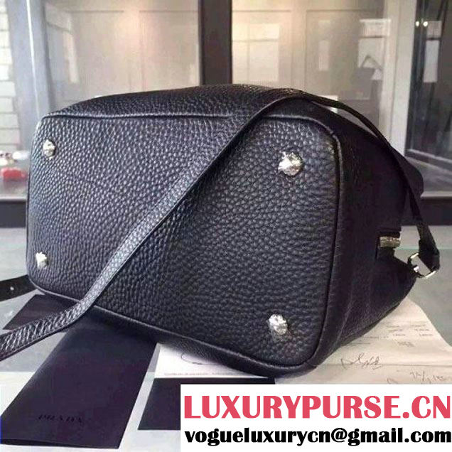 Prada Calf Leather Double Bag Black (2A016-6022012 )