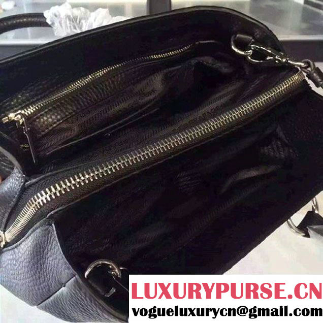 Prada Calf Leather Double Bag Black (2A016-6022012 )