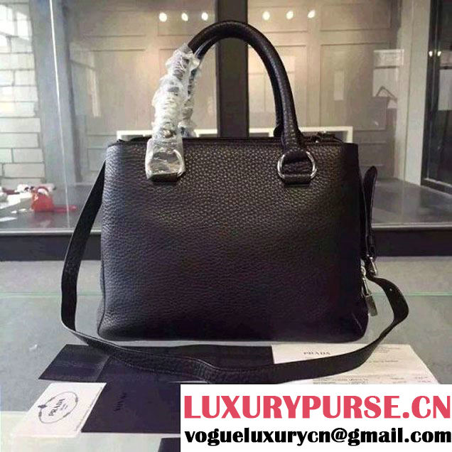 Prada Calf Leather Double Bag Black (2A016-6022012 )