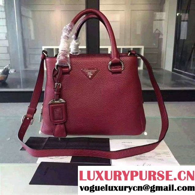 Prada Calf Leather Double Bag Red (2A016-6022011 )