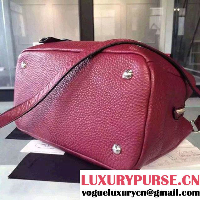 Prada Calf Leather Double Bag Red (2A016-6022011 )