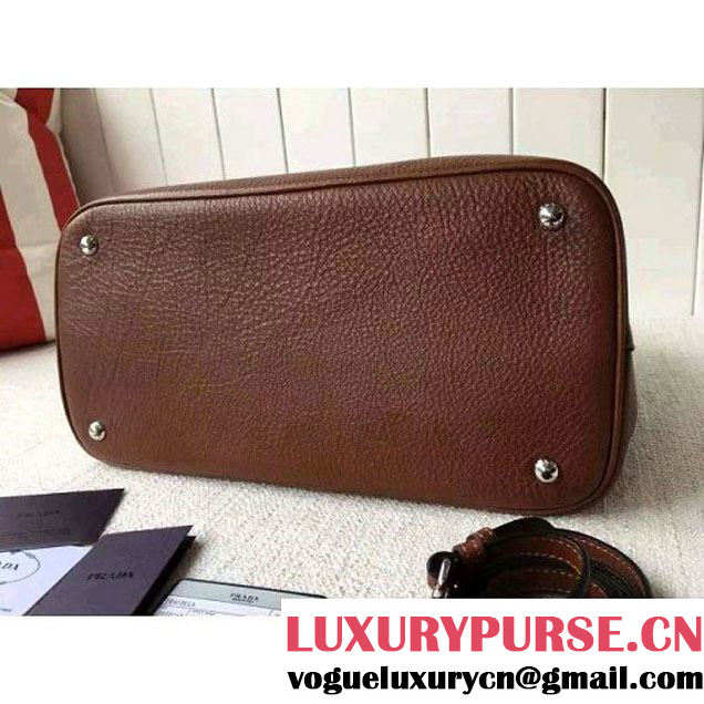 Prada 1BG007 Large Calf Leather Double Bag Copper 2016 (2A016-6022926 )