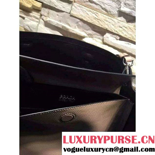 Prada BN2838 Saffiano Cuir Leather Double Bag Nude (2A193-6050601 )
