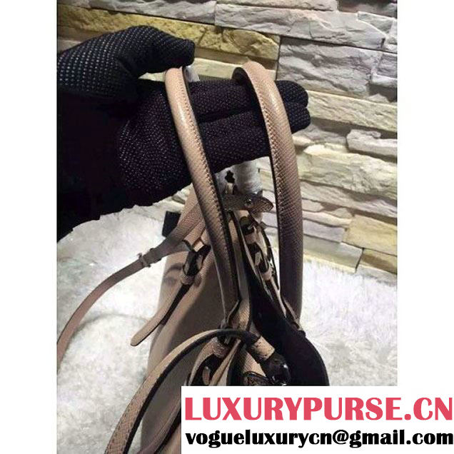 Prada BN2838 Saffiano Cuir Leather Double Bag Nude (2A193-6050601 )