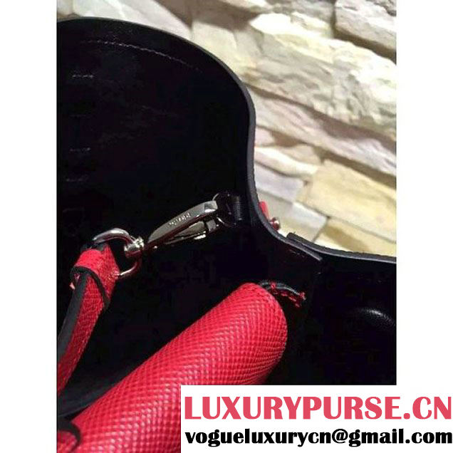 Prada BN2838 Saffiano Cuir Leather Double Bag Red (2A193-6050602 )