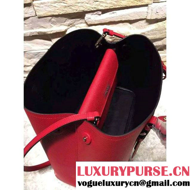 Prada BN2838 Saffiano Cuir Leather Double Bag Red (2A193-6050602 )