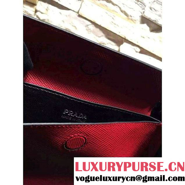 Prada BN2838 Saffiano Cuir Leather Double Bag Red (2A193-6050602 )